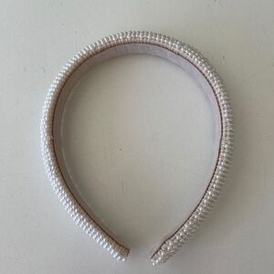 White Beaded Women's Headband (Brand Unknown)
